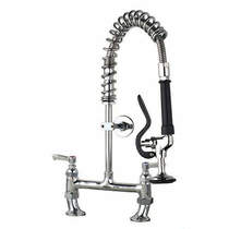 Acorn Thorn Super Short Pre Rinse Twin Catering Tap (Chrome).