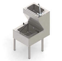 Acorn Thorn Combined Janitorial Sink With Legs  449mm (Stainless Steel).