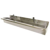 Acorn Thorn Compact Wall Mounted Wash Trough 1200mm (Stainless Steel).