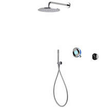 Aqualisa Q Smart Shower Pack 04BL With Remote & Blue Accent (Gravity).