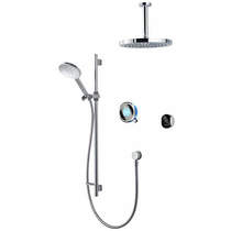 Aqualisa Q Smart Shower Pack 11BL With Remote & Blue Accent (HP).