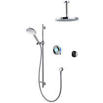 Aqualisa Q Smart Shower Pack 12BL With Remote & Blue Accent (Gravity).