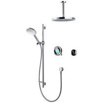 Aqualisa Q Smart Shower Pack 12P With Remote & Pewter Accent (Gravity).