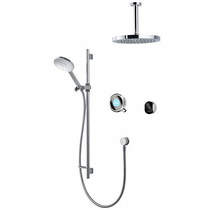 Aqualisa Q Smart Shower Pack 12S With Remote & Silver Accent (Gravity).