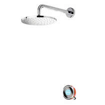 Aqualisa Q Q Smart 16OR, Round Shower Head, Arm & Orange Acc (Gravity).