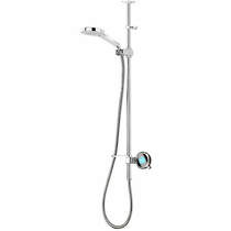 Aqualisa Q Q Smart 21P With Ceiling Fed Slide Rail Kit & Pewter Accent (HP).