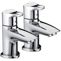 Bristan Capri Eco Basin Taps With 4 Litres Flow Limit (Pair, Chrome).