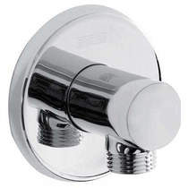Bristan Accessories Round Wall Outlet (Chrome).