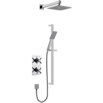 Bristan Cruzar Thermostatic Shower Pack With Slide Rail Kit (Chrome).