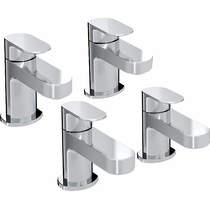 Bristan frenzy basin & bath taps pack (pair, chrome).