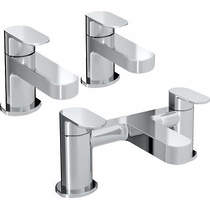 Bristan Frenzy Basin Taps & Bath Filler Pack (Chrome).