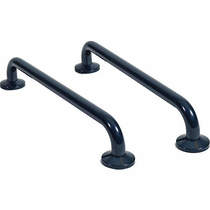 Bristan Commercial 2 X Long Grab Rails 600mm (Blue).