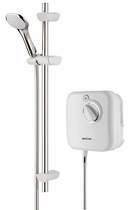 Bristan power showers 1000 thermostatic power shower in white.