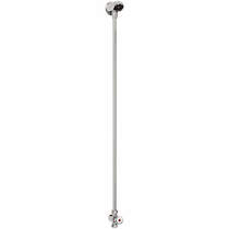 Bristan Commercial Exposed Time Flow Shower With Rigid Riser & Head.