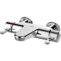 Bristan Commercial Thermostatic Bath Filler Tap (TMV3, Wall Mounted).