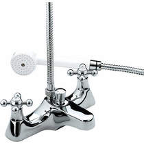 Bristan Regency Deck Mounted Bath Shower Mixer Tap (Chrome).