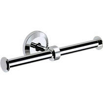 Bristan Accessories Solo Twin Toilet Roll Holder (Chrome).