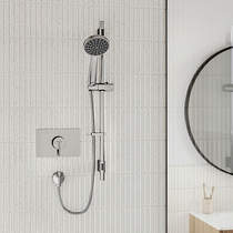 Bristan Sonique Concealed Mini Shower Valve With Slide Rail Kit (Chrome).