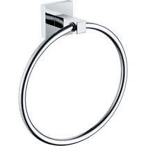 Bristan Accessories Square Towel Ring (Chrome).