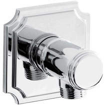 Bristan Accessories Traditional Square Wall Outlet (Chrome).