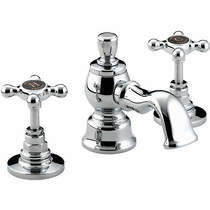 Bristan Trinity 3 Hole Basin Mixer Tap With Pop Up Waste (Chrome).