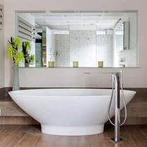 BC Designs Tasse Bath 1770mm (Polished White).