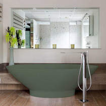 BC Designs Tasse ColourKast Bath 1770mm (Khaki Green).