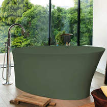 BC Designs Delicata ColourKast Bath 1520mm (Khaki Green).