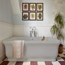 BC Designs Senator ColourKast Bath 1800mm (Powder Grey).