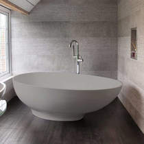 BC Designs Gio ColourKast Bath 1645mm (Powder Grey).
