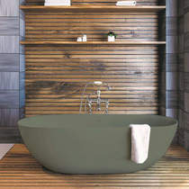 BC Designs Crea ColourKast Bath 1665mm (Khaki Green).