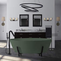 BC Designs Essex ColourKast Bath With Stand 1510mm (Khaki Green).