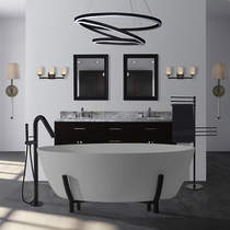 BC Designs Essex ColourKast Bath With Stand 1510mm (Powder Grey).