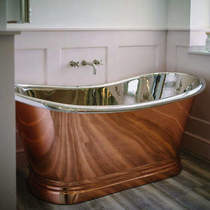 BC designs copper & nickel boat bath 1700mm (nickel inner/copper outer).