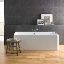 BC Designs Murali Back To Wall Bath 1720mm (Gloss White).