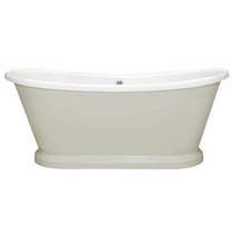 BC Designs Painted Acrylic Boat Bath 1580mm (White & Cromarty).