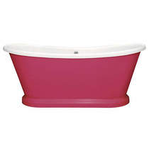BC Designs Painted Acrylic Boat Bath 1700mm (White & Mischief).