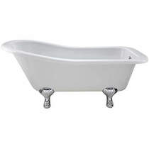 BC Designs Fordham Single Ended Bath 1700mm With Feet Set 1 (White).
