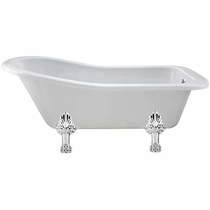 BC Designs Fordham Single Ended Bath 1700mm With Feet Set 2 (White).