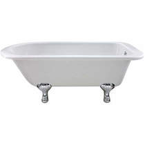 BC Designs Mistley Single Ended Bath 1700mm With Feet Set 1 (White).