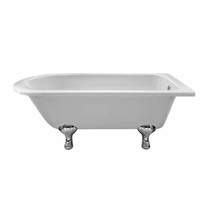 BC Designs Tye Shower Bath 1700mm With Feet Set 1 (White).