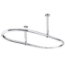 BC Designs Ceiling Mounted Shower Curtain Ring 685x1094mm.