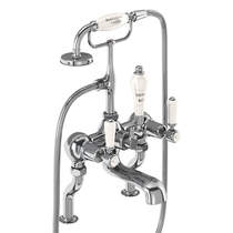 Burlington Kensington Bath Shower Mixer Tap With Kit (Chrome & Medici).