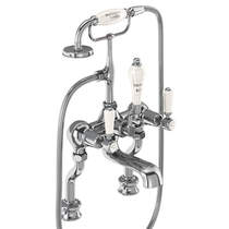 Burlington Kensington Bath Shower Mixer Tap With Kit (Chrome & Medici).