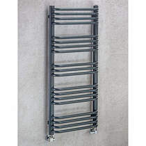 COLOUR Heated Towel Rail & Wall Brackets 1100x500 (Anthracite Grey).