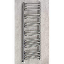COLOUR Heated Towel Rail & Wall Brackets 1300x500 (Grey Aluminium).