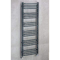 COLOUR Heated Towel Rail & Wall Brackets 1300x600 (Anthracite Grey).