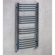 COLOUR Heated Towel Rail & Wall Brackets 900x500 (Anthracite Grey).