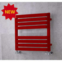 COLOUR Heated Towel Rail & Wall Brackets 655x500 (Ruby Red).