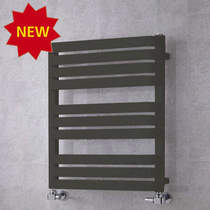 COLOUR Heated Towel Rail & Wall Brackets 785x500 (Grey Olive).